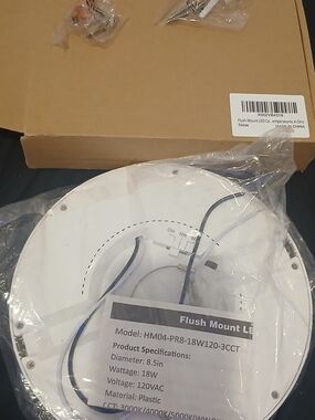 YNS Generic White Flush Mount LED Ceiling Light